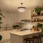 Modern Contemporary K9 Crystal Chandelier Pendant Light 3-Tier