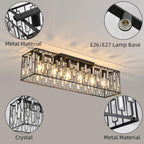 Modern Crystal Ceiling Light 6 Chandelier Lights Fixture