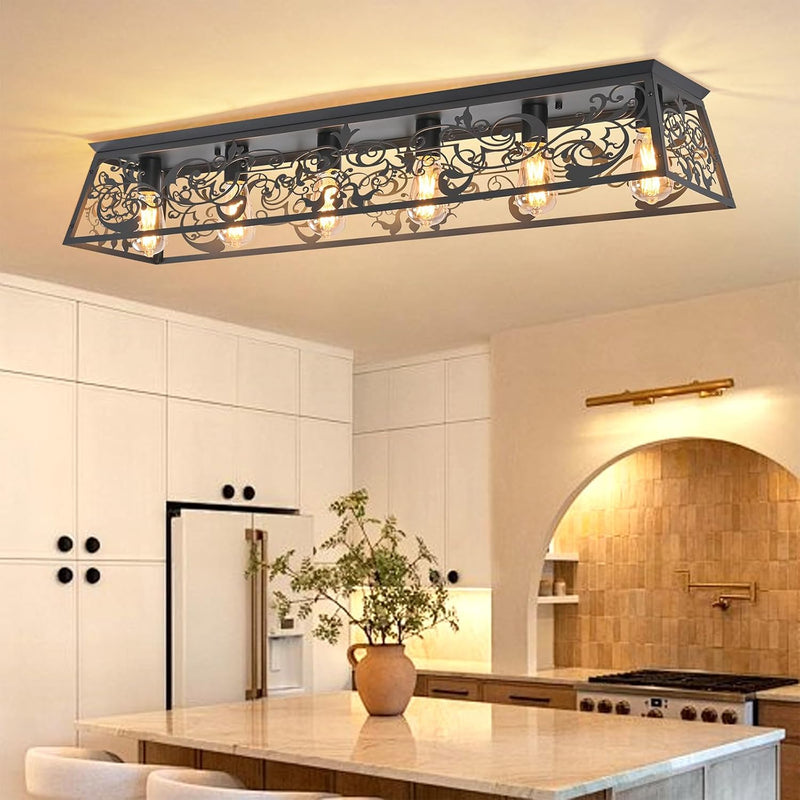 Modern Crystal Ceiling Light 6 Chandelier Lights Fixture