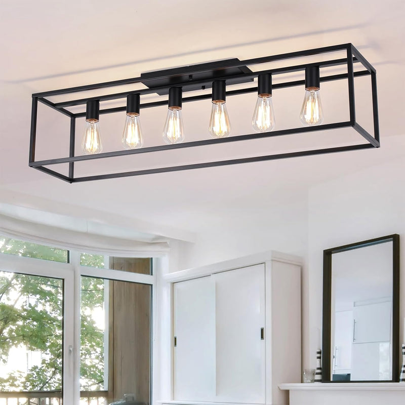 Modern Crystal Ceiling Light 6 Chandelier Lights Fixture