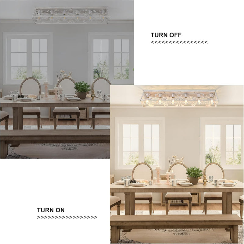 Modern Crystal Ceiling Light 6 Chandelier Lights Fixture