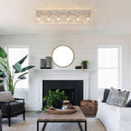 Modern Crystal Ceiling Light 6 Chandelier Lights Fixture
