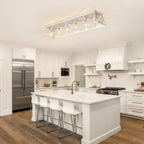 Modern Crystal Ceiling Light 6 Chandelier Lights Fixture