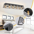 Modern Crystal Ceiling Light 6 Chandelier Lights Fixture