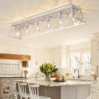 Modern Crystal Ceiling Light 6 Chandelier Lights Fixture