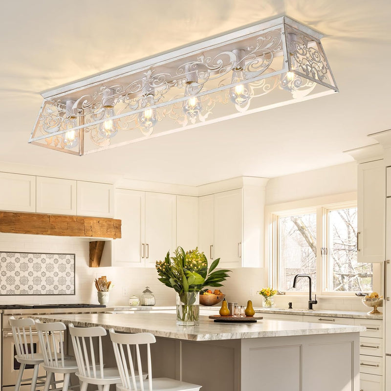 Modern Crystal Ceiling Light 6 Chandelier Lights Fixture