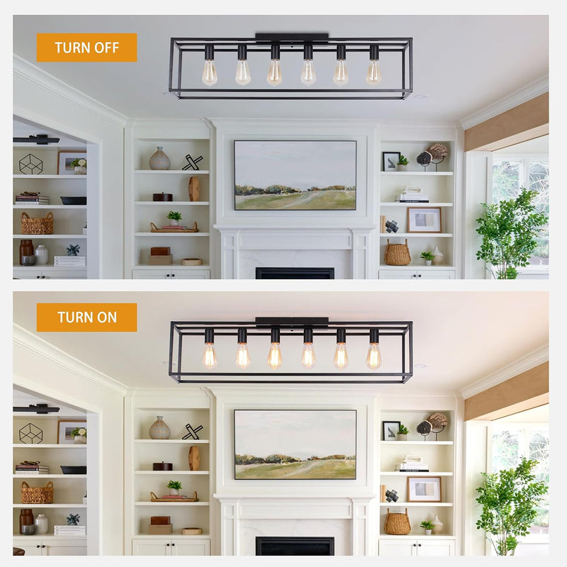 Modern Crystal Ceiling Light 6 Chandelier Lights Fixture