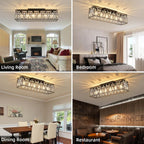 Modern Crystal Ceiling Light 6 Chandelier Lights Fixture