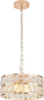 Modern Crystal Ceiling Light Semi Flush Mount Chandelier