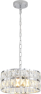 Modern Crystal Ceiling Light Semi Flush Mount Chandelier