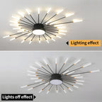 Modern Crystal Ceiling Pendant Light 6 Lights K9