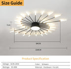 Modern Crystal Ceiling Pendant Light 6 Lights K9