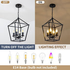 Modern Crystal Ceiling Pendant Light 6 Lights K9