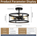 Modern Crystal Ceiling Pendant Light 6 Lights K9