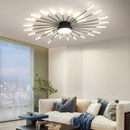 Modern Crystal Ceiling Pendant Light 6 Lights K9