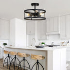 Modern Crystal Ceiling Pendant Light 6 Lights K9