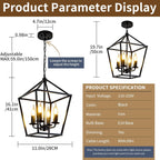 Modern Crystal Ceiling Pendant Light 6 Lights K9