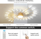 Modern Crystal Ceiling Pendant Light 6 Lights K9