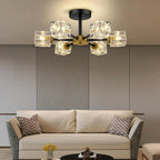Modern Crystal Ceiling Pendant Light 6 Lights K9