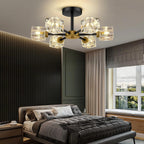 Modern Crystal Ceiling Pendant Light 6 Lights K9