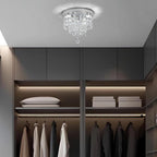 Modern Chrome Crystal Kitchen Ceiling Light 30CM LED