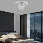 Modern Chrome Crystal Kitchen Ceiling Light 30CM LED