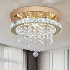Modern Chrome Crystal Kitchen Ceiling Light 30CM LED