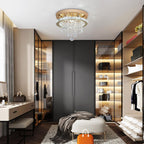 Modern Chrome Crystal Kitchen Ceiling Light 30CM LED