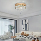 Modern Chrome Crystal Kitchen Ceiling Light 30CM LED