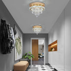 Modern Chrome Crystal Kitchen Ceiling Light 30CM LED