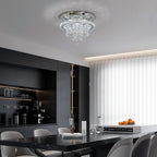 Modern Chrome Crystal Kitchen Ceiling Light 30CM LED