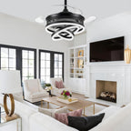 Modern Crystal Chandelier Ceiling Fan with Light 42