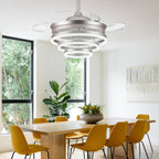 Modern Crystal Chandelier Ceiling Fan with Light 42