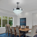 Modern Crystal Chandelier Ceiling Fan with Light 42