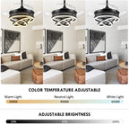 Modern Crystal Chandelier Ceiling Fan with Light 42