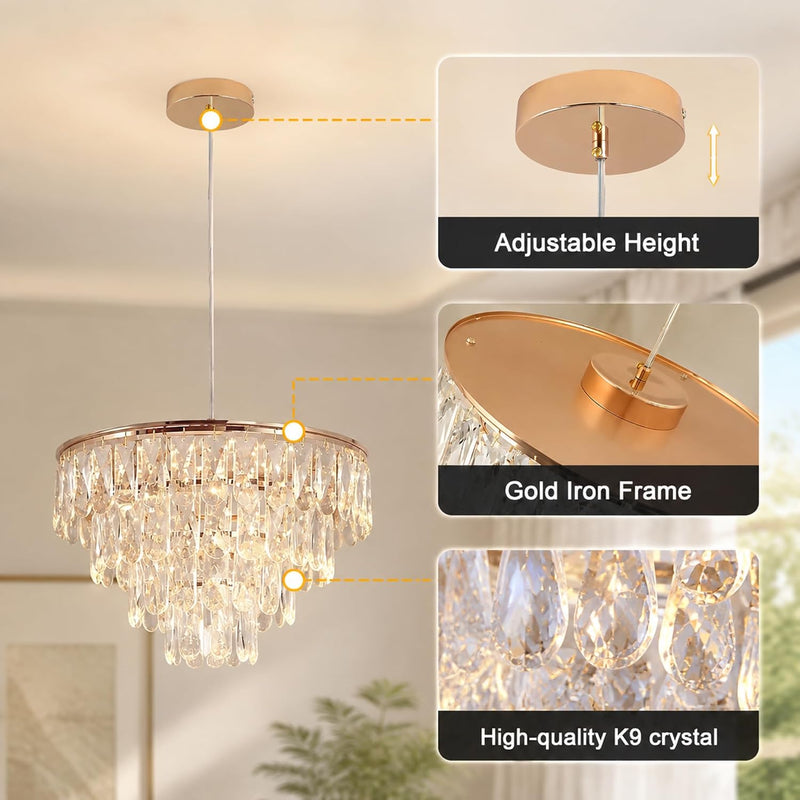 Modern Crystal Chandelier Ceiling Lights Pendant Light Shade