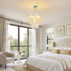 Modern Crystal Chandelier Chrome Round Glass Pendant Light