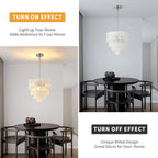 Modern Crystal Chandelier Chrome Round Glass Pendant Light