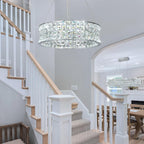 Modern Crystal Chandelier for Dining Room LED Chrome