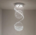Modern Crystal Chandelier Lighting Clear K9 Glass Ceiling