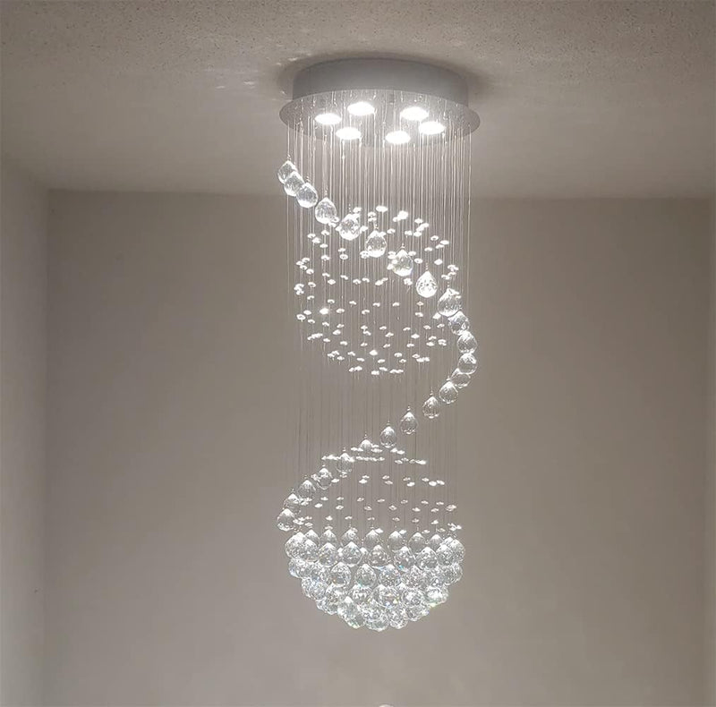 Modern Crystal Chandelier Lighting Clear K9 Glass Ceiling