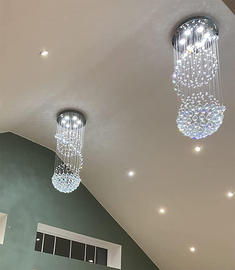 Modern Crystal Chandelier Lighting Clear K9 Glass Ceiling