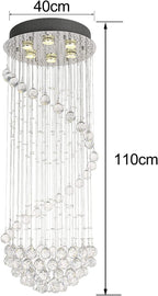 Modern Crystal Chandelier Lighting Clear K9 Glass Ceiling