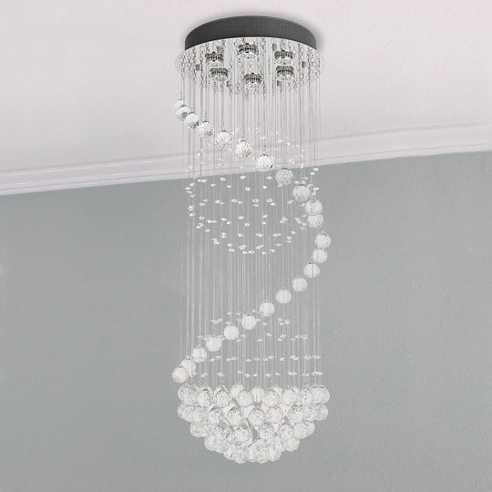 Modern Crystal Chandelier Lighting Clear K9 Glass Ceiling