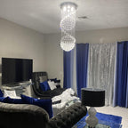 Modern Crystal Chandelier Lighting Clear K9 Glass Ceiling