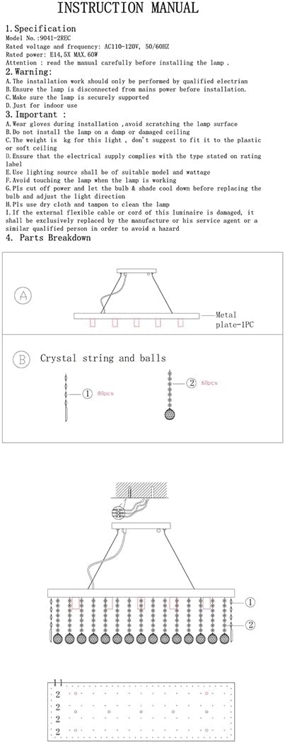 Modern Crystal Chandelier Lights Luxury Clear K9 Droplet