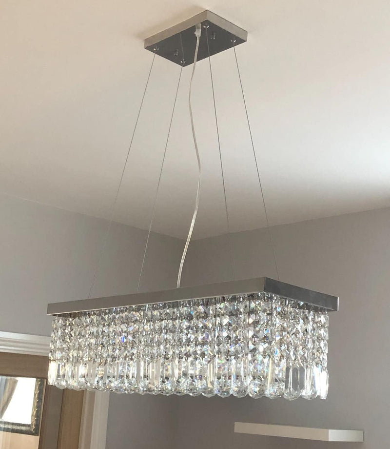 Modern Crystal Chandelier Lights Luxury Clear K9 Droplet