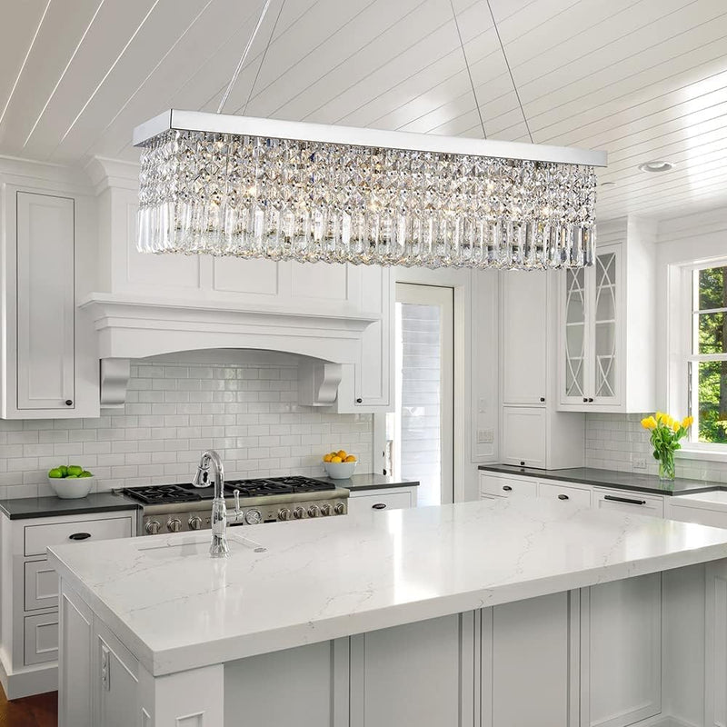 Modern Crystal Chandelier Lights Luxury Clear K9 Droplet