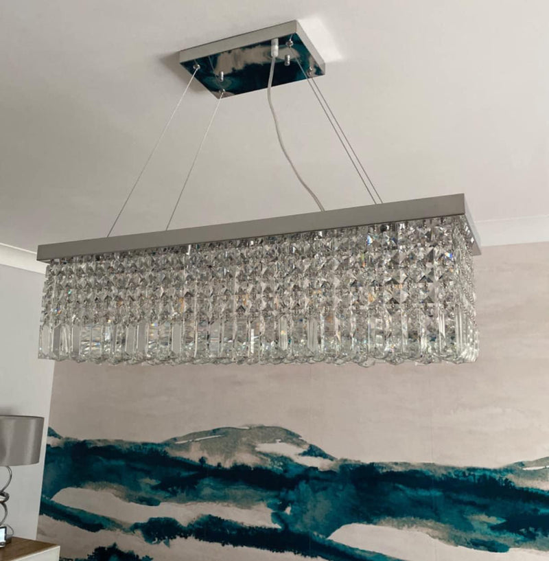 Modern Crystal Chandelier Lights Luxury Clear K9 Droplet