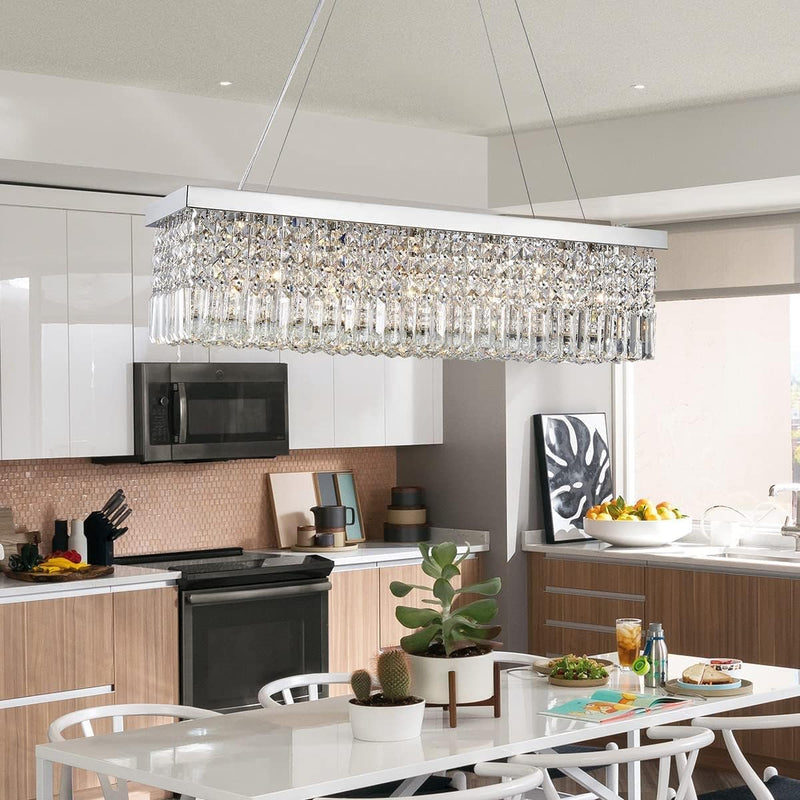 Modern Crystal Chandelier Lights Luxury Clear K9 Droplet
